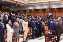 Ali Bongo à l’audience de rentrée solennelle de la Cour Constitutionnelle
