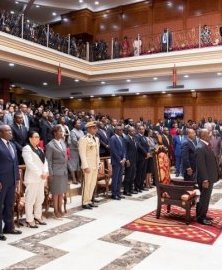 Ali Bongo à l’audience de rentrée solennelle de la Cour Constitutionnelle
