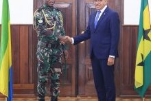 Brice Clotaire Oligui Nguema en visite de travail à Sao-Tomé et Principe
