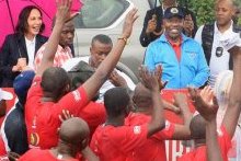 Ali Bongo donne le coup d’envoi de la course Run in Masuku 2019
