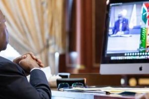 Visioconférence : Ali Bongo prend part à une réunion de l’Union africaine sur le Covid-19
