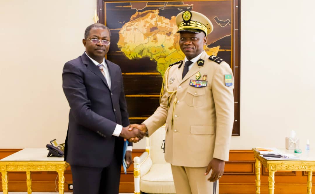 Séraphin Moundounga reçu en audience par le président de la transition
