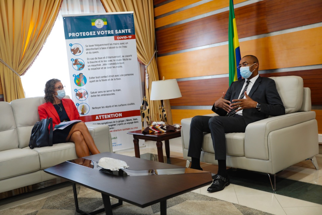L’ambassadrice de l’UE reçue en audience par le ministre gabonais de la Santé
