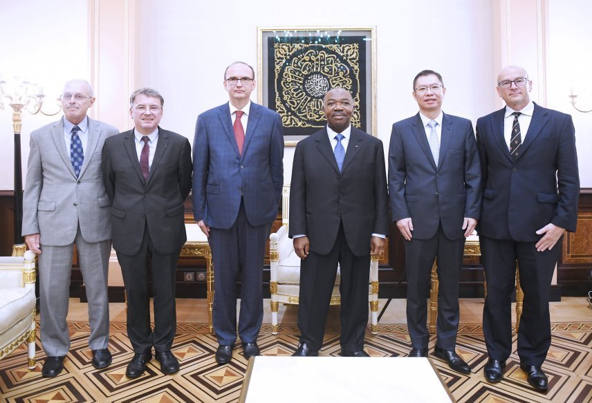 Ali Bongo échange avec les ambassadeurs représentants permanents du Conseil de Sécurité des Nations unies
