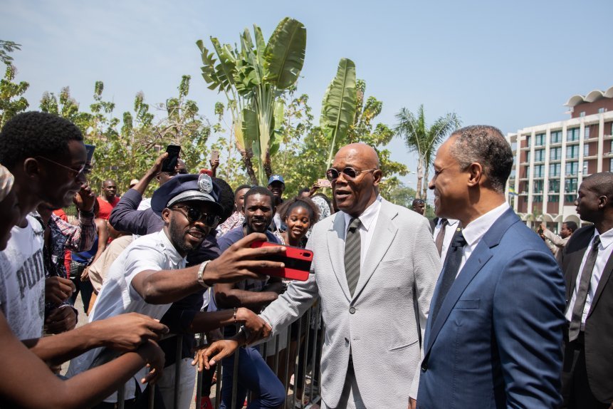 Samuel L. Jackson reçu en audience par trois ministres gabonais
